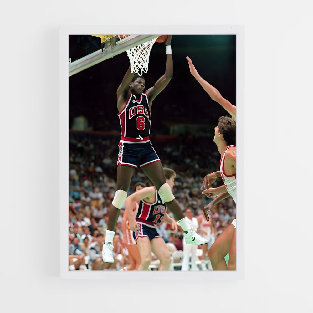 Poster Patrick ewing – affiche Basketball (vue 3)